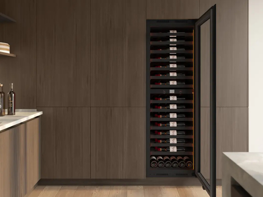 Pevino Imperial Push Open 95 Flaschen - 2 Zonen - Schwarz - integrierbar