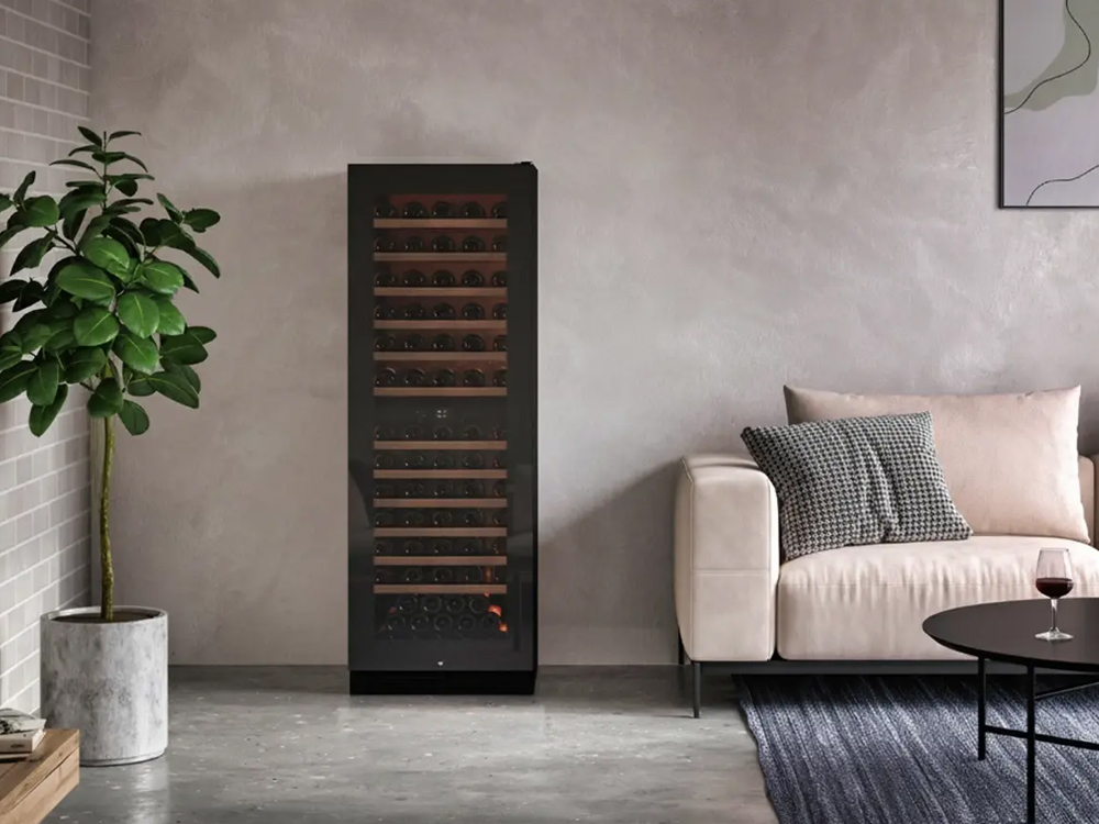 Pevino Majestic 111 Flaschen - 2 Zonen - Schwarze Glasfront