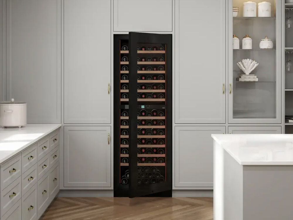 Pevino Noble 123 Flaschen - 2 Zonen - Schwarze Glasfront