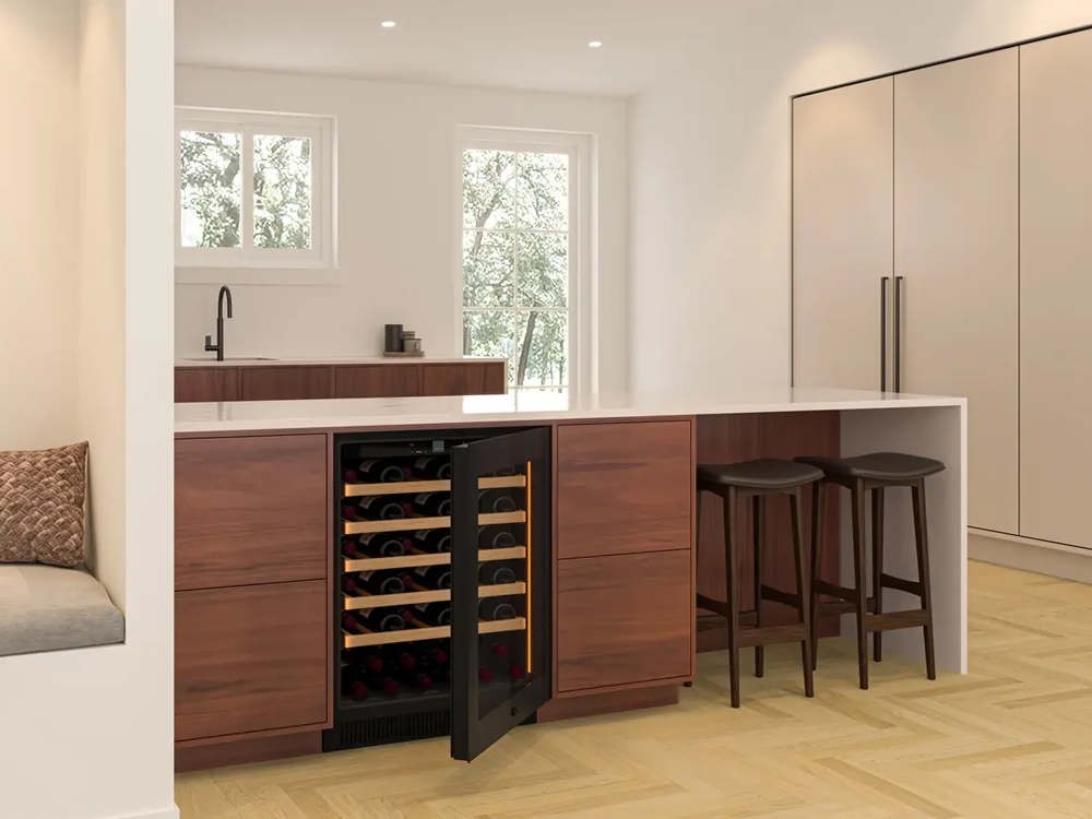 Pevino Noble 41 Flaschen - 1 Zone - Schwarze Glasfront
