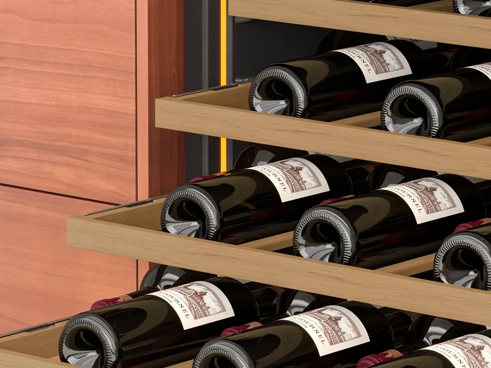 Pevino Noble 41 Flaschen - 1 Zone - Schwarze Glasfront
