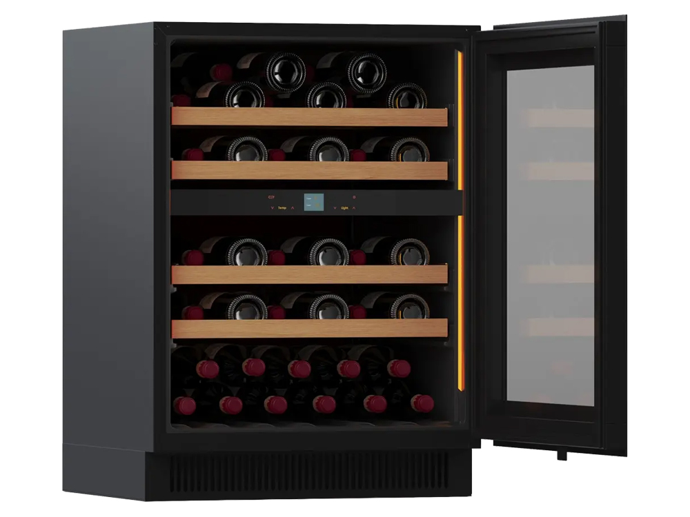 Pevino Noble 39 Flaschen - 2 Zonen - Schwarze Glasfront