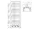 Pevino Giant 267 Flaschen - 1 Zone - Schwarze Glasfront
