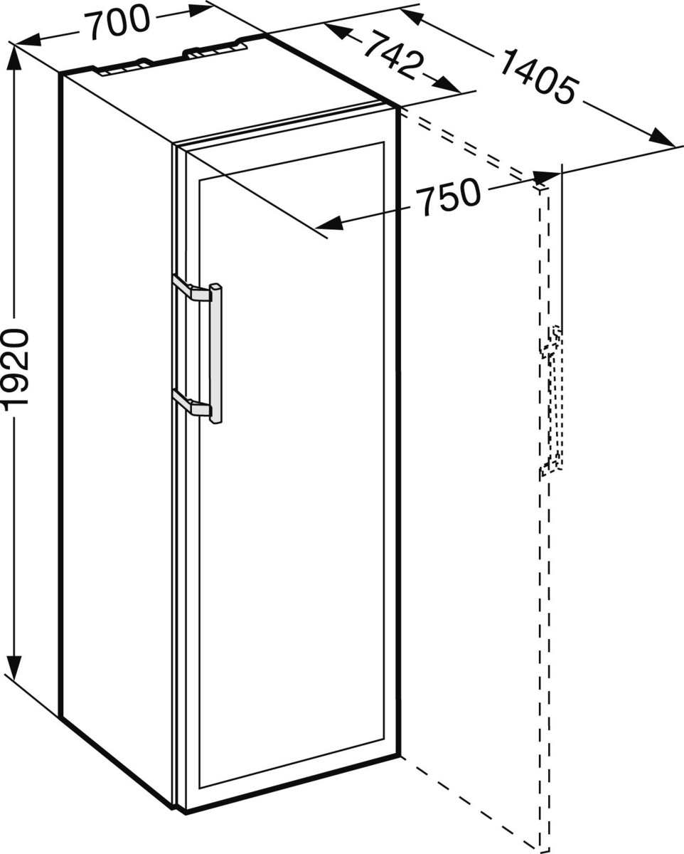 Weinklimaschrank WTes5972 Vinidor 1920