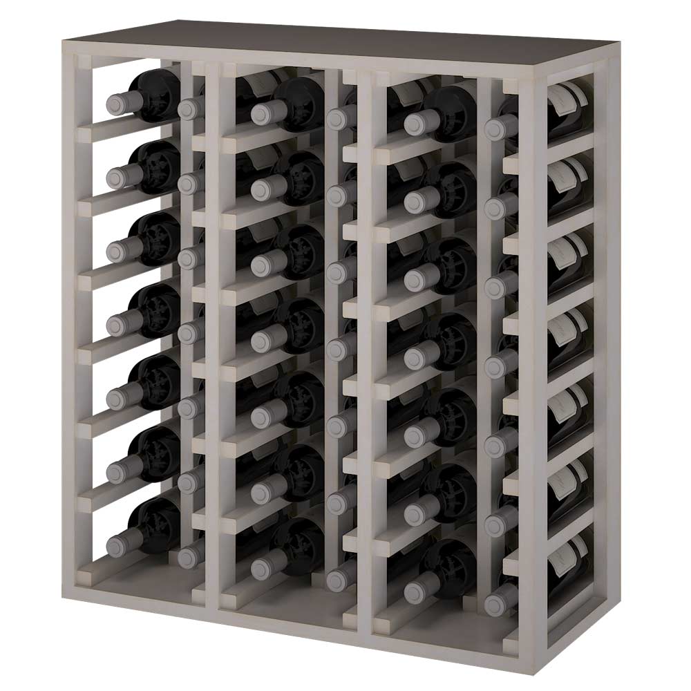 Winerex DESI Spezialmodul - 42 Flaschen - Kieferholz weiß gebeizte