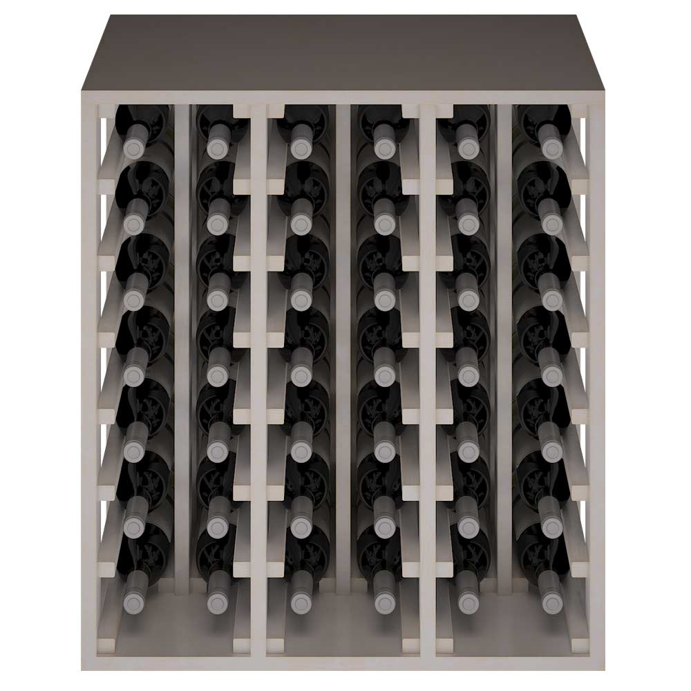 Winerex DESI Spezialmodul - 42 Flaschen - Kieferholz weiß gebeizte