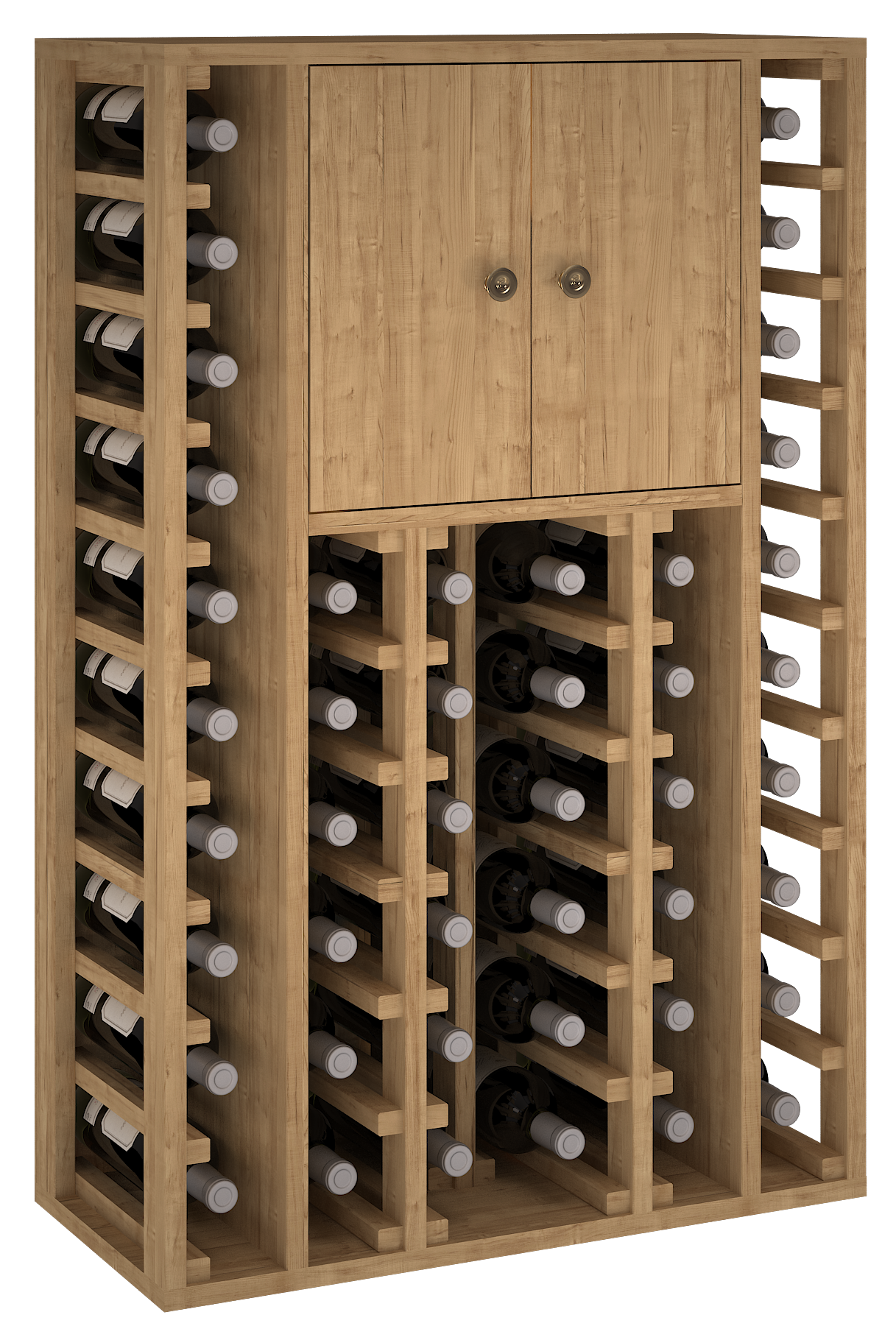 Winerex EFREN - 44 Flaschen + Schrank oben - Kieferholz