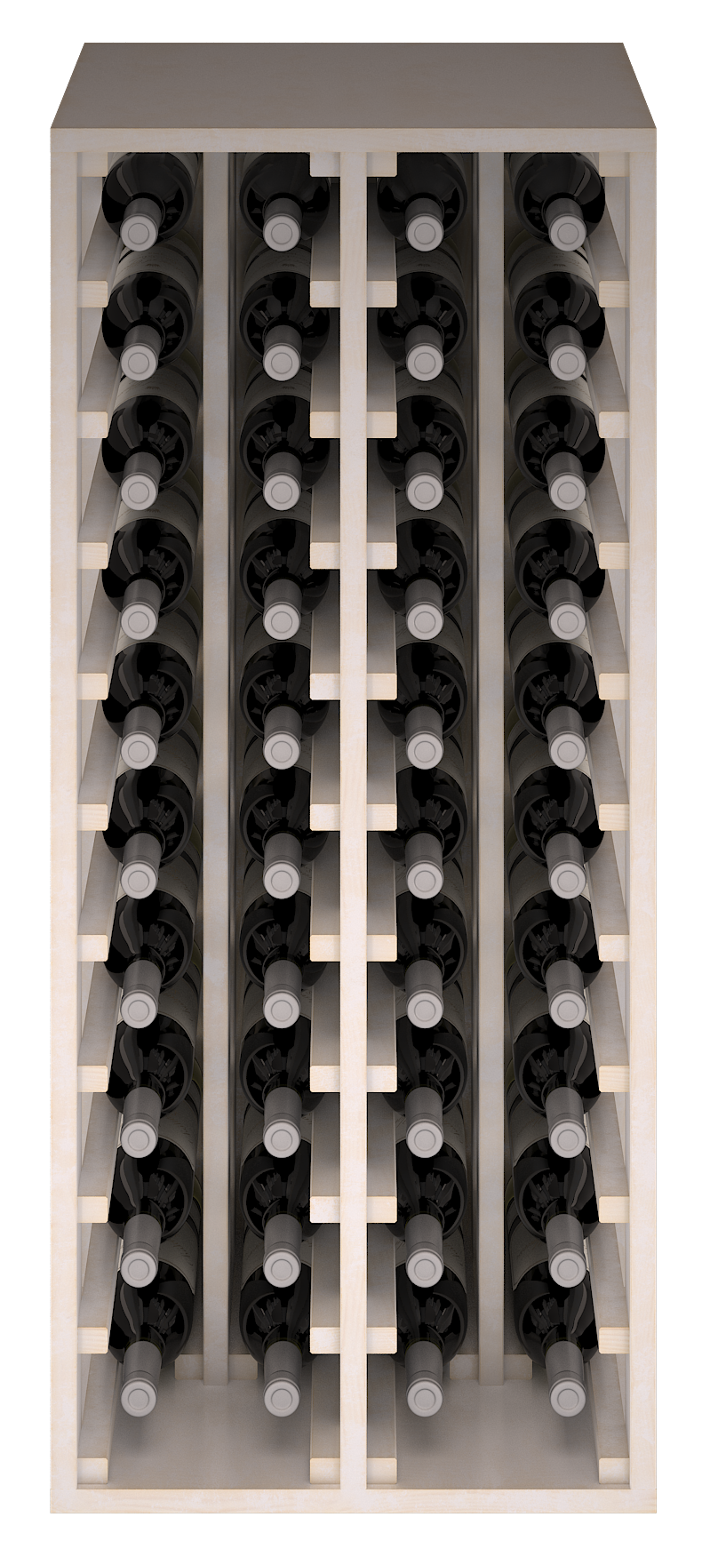 Winerex ISA - 40 Flaschen (2/3 Modul) - Kiefernholz weiß gebeizte