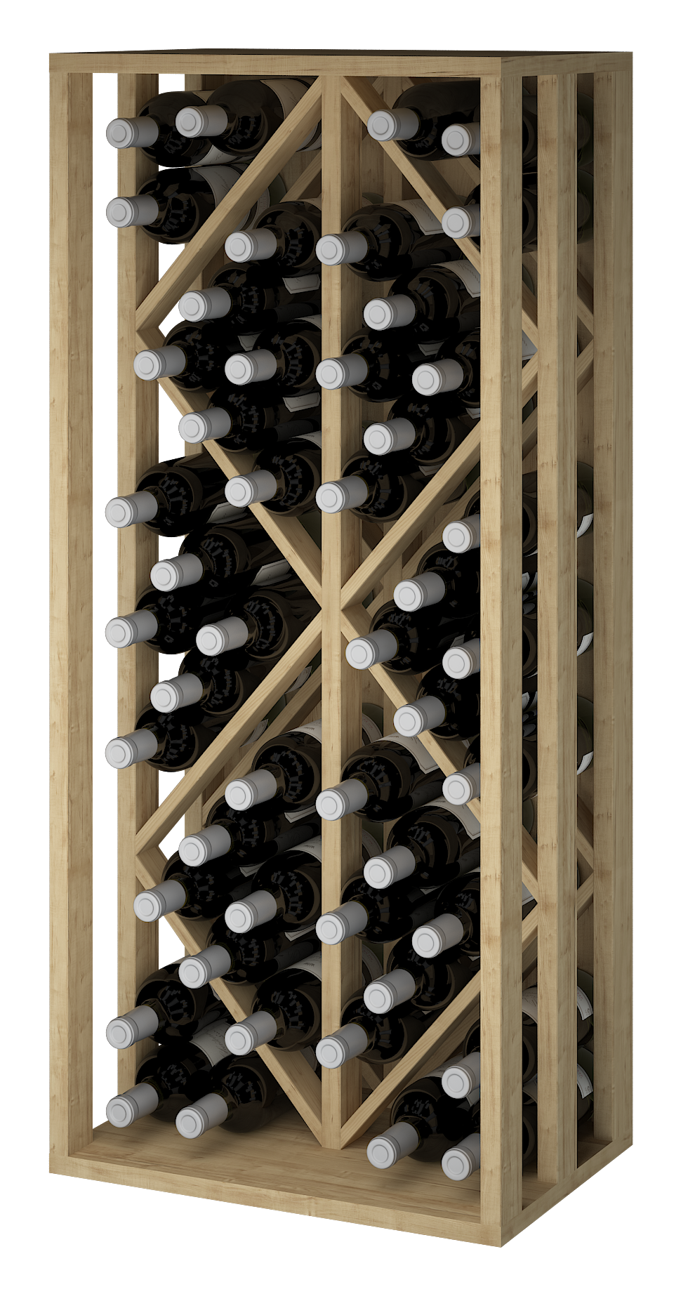 Winerex LANDO - 48 Flaschen - Kiefernholz