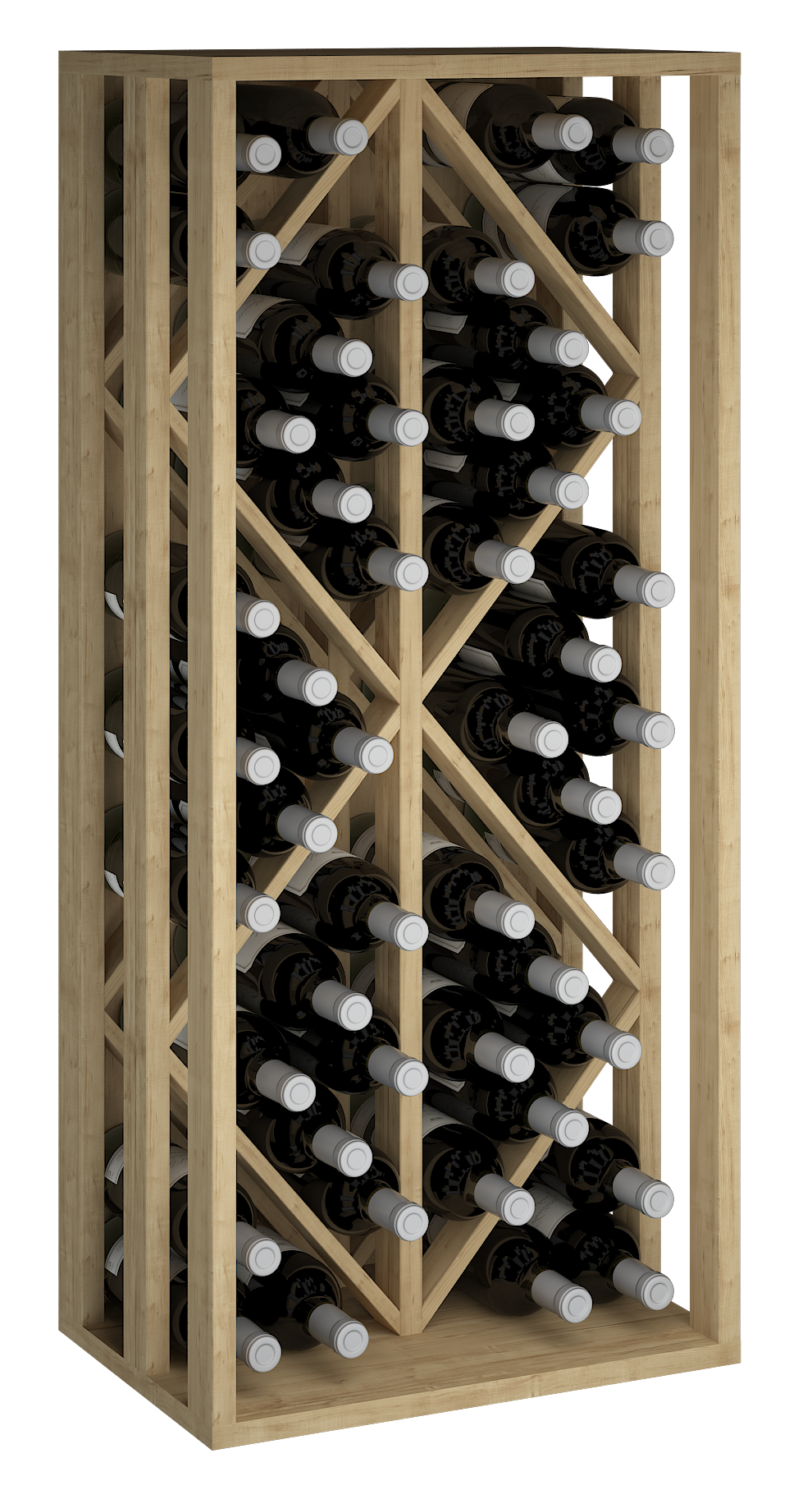 Winerex LANDO - 48 Flaschen - Kiefernholz