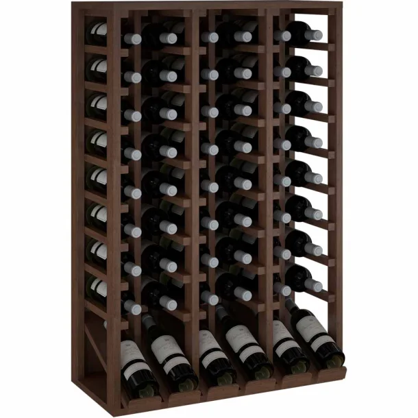 Winerex ISADRE - 48 flaschen - Kiefernholz braun gebeizt