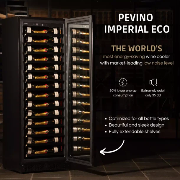 Pevino Imperial Eco 96 Flaschen - 1 Zone - Schwarz