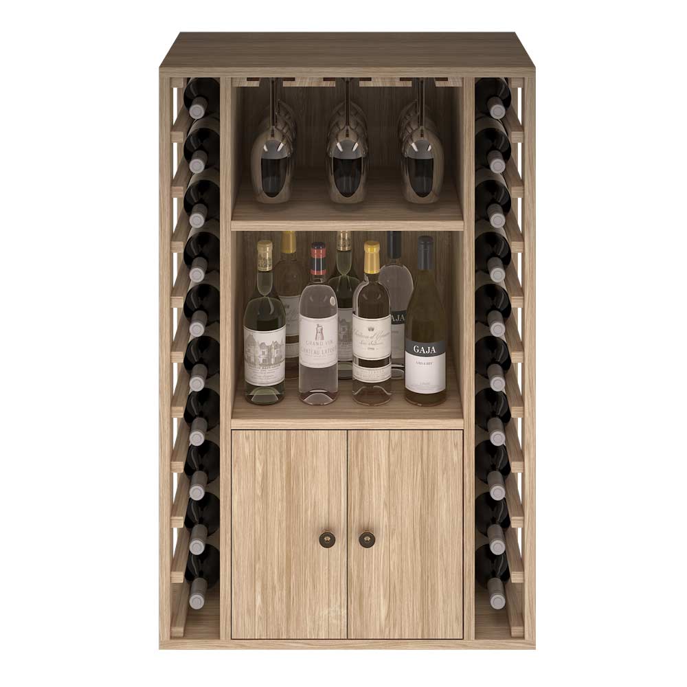 Winerex FARO - 20 Flaschen + Schrank und Fächer - Eiche/Oak