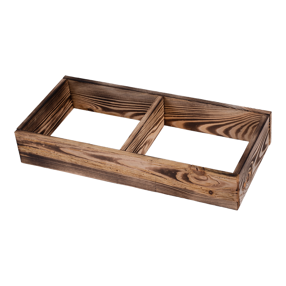 Caverack Sockel 600mm - geflammtes Kiefernholz