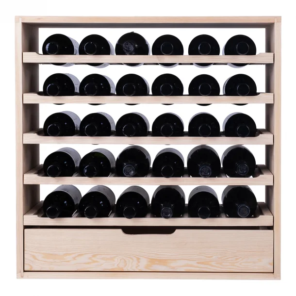 Caverack CLEO - 30 bottles + drawer - pine