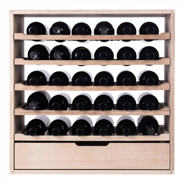 Caverack CLEO - 30 bottles + drawer - oak