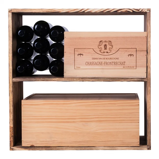 Caverack CENZO Feste Regale - geflammtes Kiefernholz