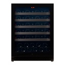 Pevino NG 46 bottles - 1 zone - black glassfront - stainless steel trim