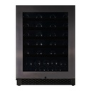 Pevino NG 46 bottles - 1 zone - black steel - black aluminium trim