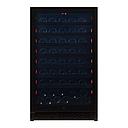 Pevino NG 83 bottles - 1 zone - black glass front - black aluminium trim