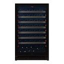 Pevino NG 83 bottles - 1 zone - black glass front - stainless steel trim