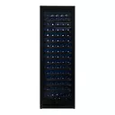 Pevino Majestic 159 bottles - 1 zone - black glass front - black aluminium trim