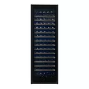 Pevino Majestic 159 bottles - 1 zone - black glass front - stainless steel trim