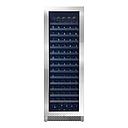 Pevino Majestic 159 bottles - 1 zone - stainless steel front - black aluminium trim