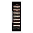 Pevino 107 bottles - 1 zone - black glass front - integrated - black aluminium trim