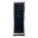 Pevino Majestic 150 bottles - 2 zones - stainless steel front - black aluminium trim