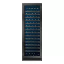 Pevino Majestic 159 bottles - 1 zone - black steel front - stainless steel trim