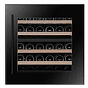 Pevino 30 bottles - 2 zones - black - integrated - wood trim

