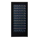 Pevino NG 113 bottles - 1 zone - black glass front - stainless steel trim