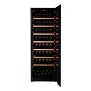 Pevino Majestic Display 159 bottles - 1 zone - black glass front - black aluminium trim