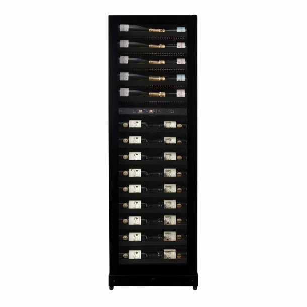 Pevino Imperial 54 bottles - 2 zones - matte black steel
