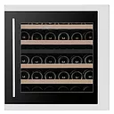 Pevino 30 bottles - 2 zones - stainless steel - integrated - wood trim
