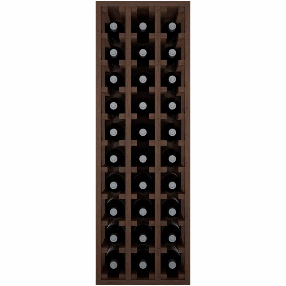 Winerex ALMA - 30 bottles (1/2 module) - pine wood brown stained