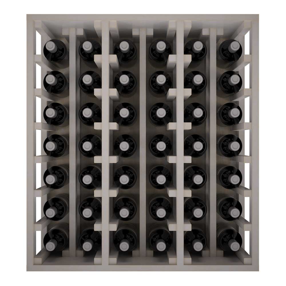 Winerex DESI Spezialmodul - 42 Flaschen - Kiefernholz weiß gebeizt