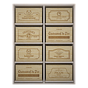 Winerex ESTELA - for 8 wine boxes - pine wood white stained