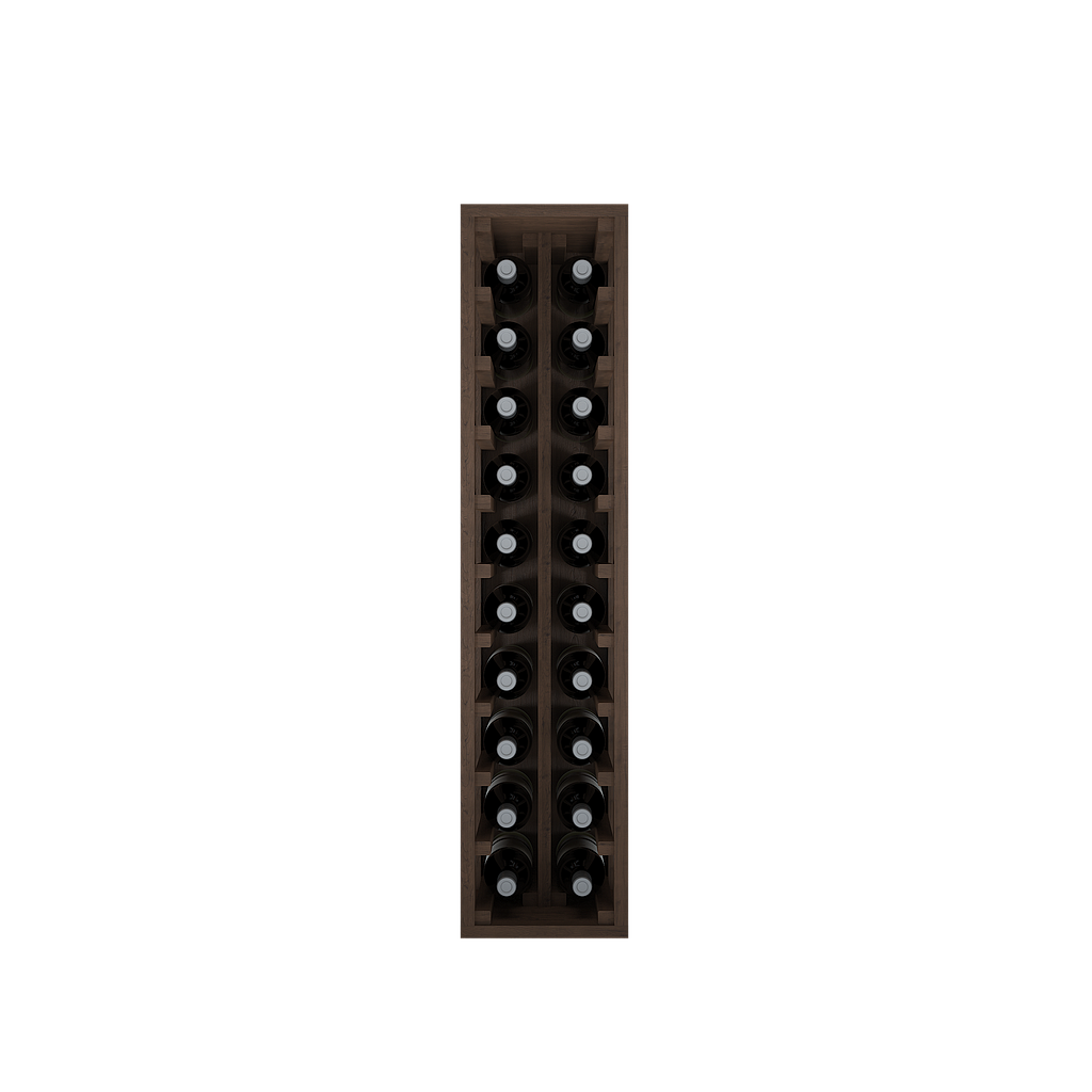 Winerex FRACO - 20 bottles (1/3 module) - pine wood black stained