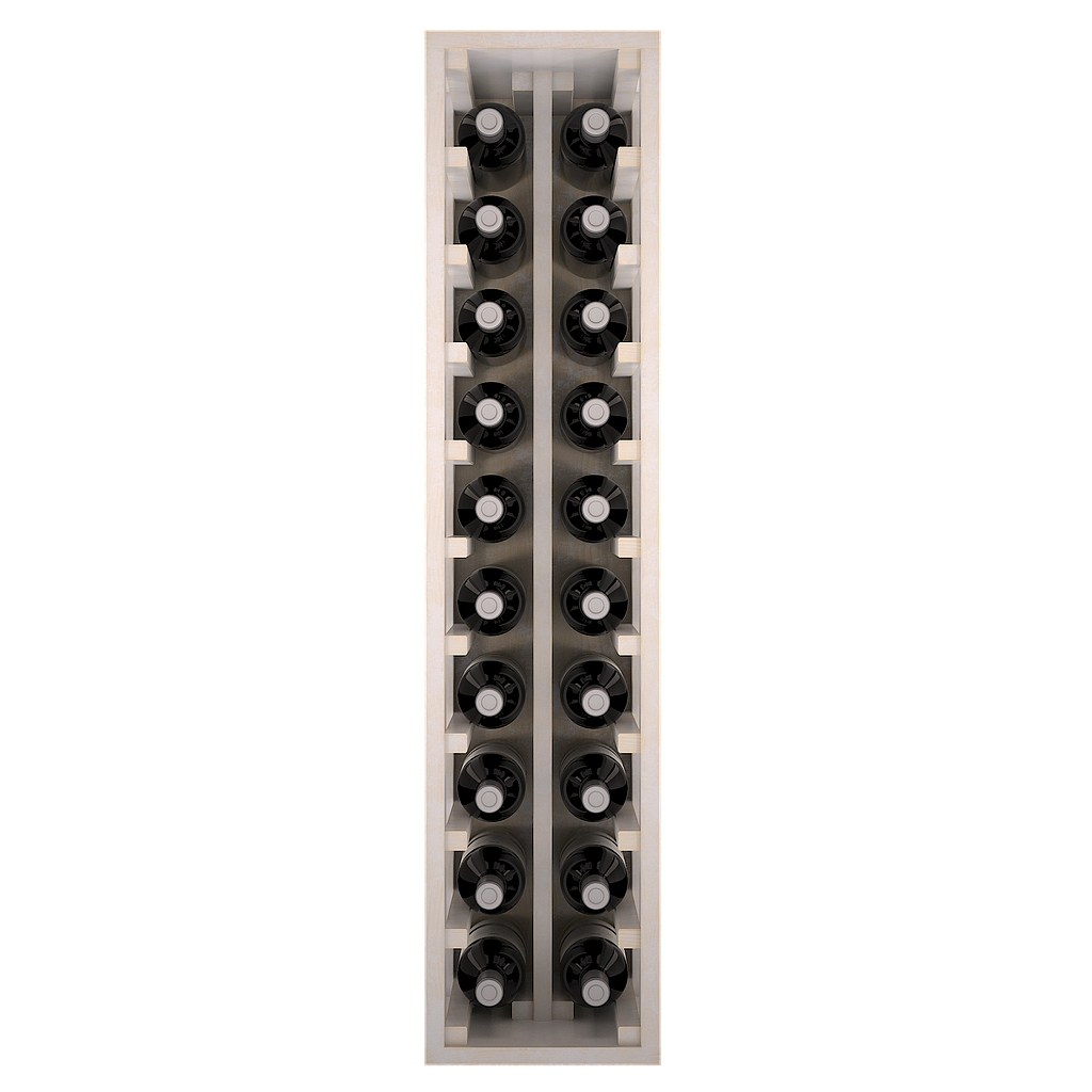Winerex FRACO - 20 bottles (1/3 module) - pine wood white stained