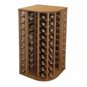 Winerex DELFO - 44 bottles + corner module - pine wood white stained