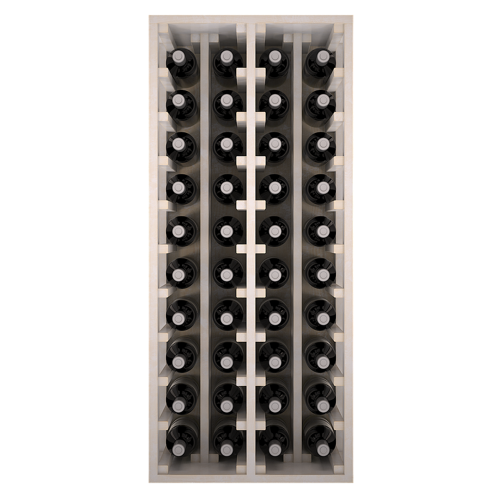 Winerex ISA - 40 bottles (2/3 module) - pine wood white stained