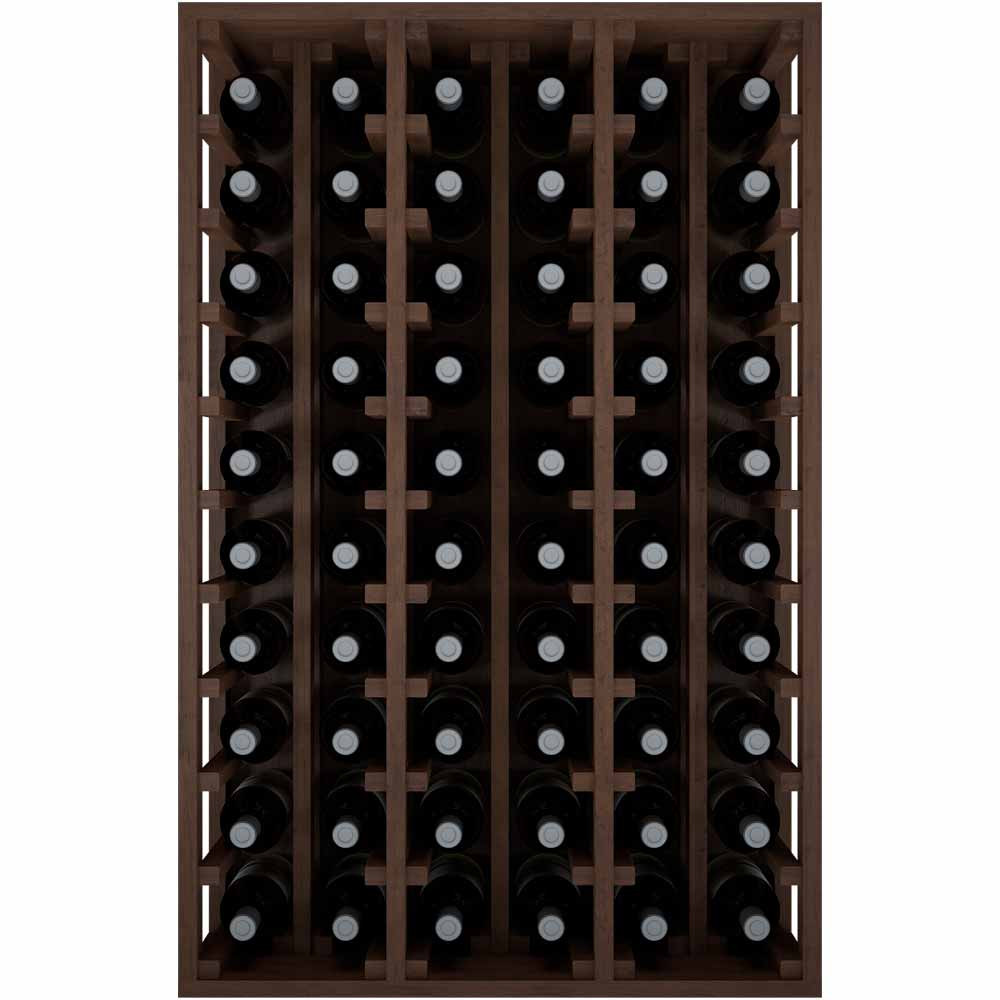 Winerex DESI - 60 bottles - pine wood brown stained