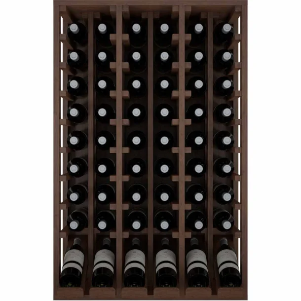 Winerex ISADRE - 48 bottles - pine wood brown stained