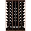Winerex ISADRE - 48 bottles - pine wood brown stained