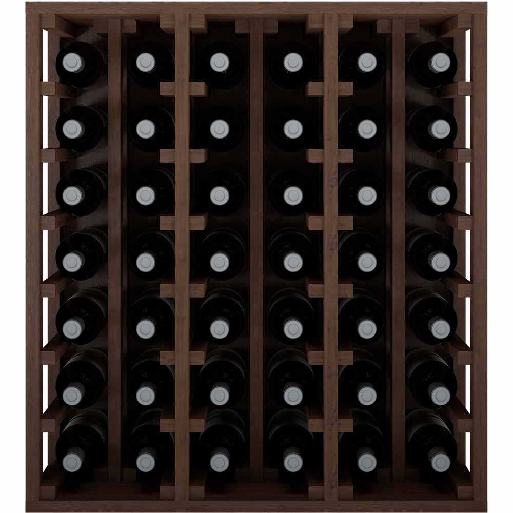 Winerex DESI Spezialmodul - 42 Flaschen - Kiefernholz braun gebeizt