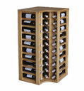 Winerex DIA - 40 bottles - corner module - pine wood black stained
