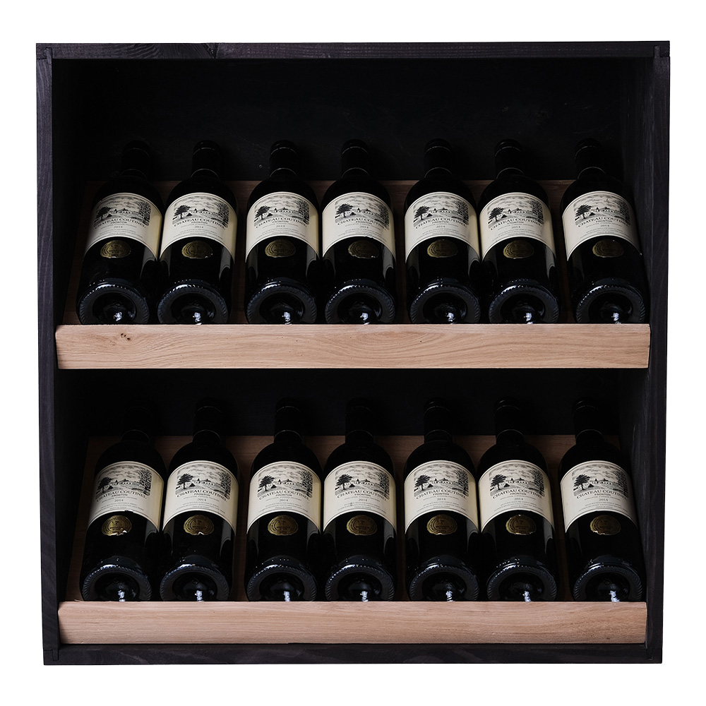 Caverack ANDINO Display - 14 bottles - oak wood black stained