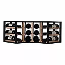 Caverack HALF CORNER - 12 bottles - oak wood black stained